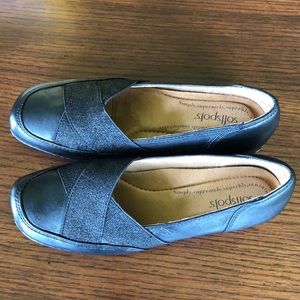 Softspot brand new size 8 black slip on’s